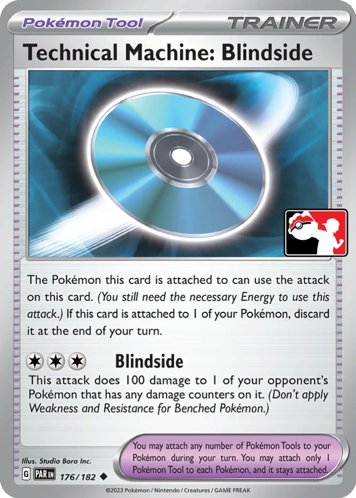 Technical Machine: Blindside 176/182 Paradox Rift (Play! Pokémon (Cosmos Holo))