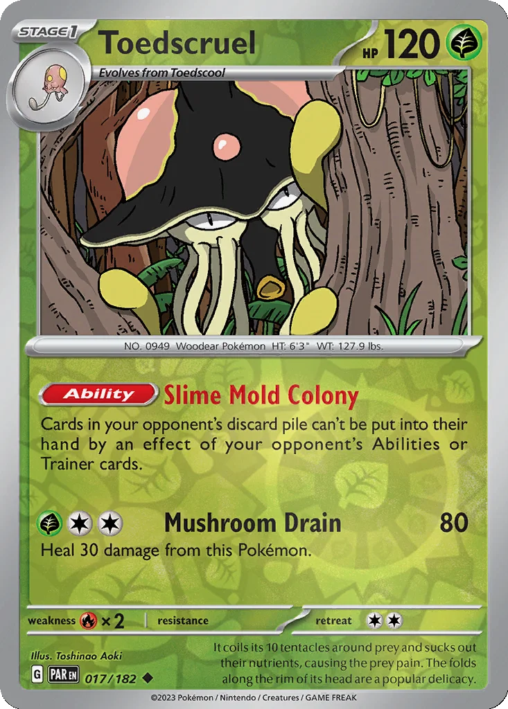 Toedscruel 017/182 Paradox Rift (Reverse holo)