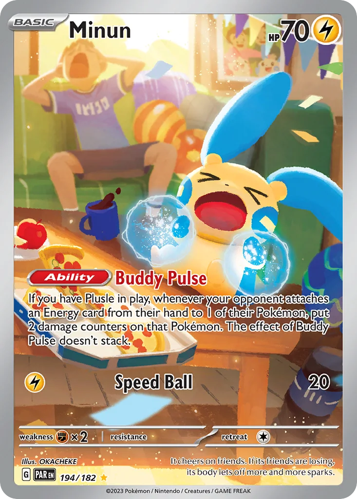 Minun 194/182 Paradox Rift (Holo)
