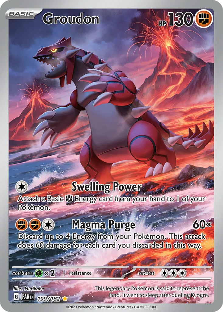 Groudon 199/182 Paradox Rift (Holo)