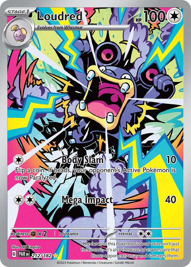 Loudred 212/182 Paradox Rift (Holo)