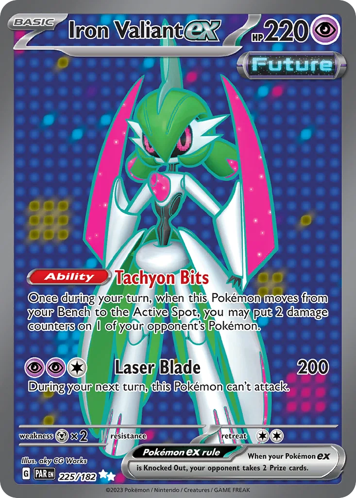 Iron Valiant ex 225/182 Paradox Rift (Holo)