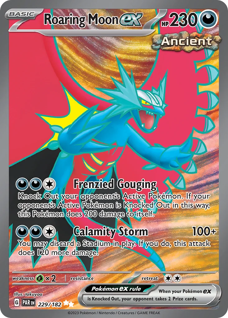 Roaring Moon ex 229/182 Paradox Rift (Holo)