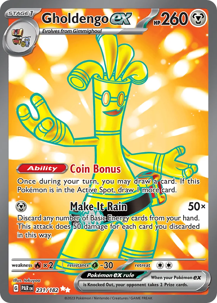 Gholdengo ex 231/182 Paradox Rift (Holo)