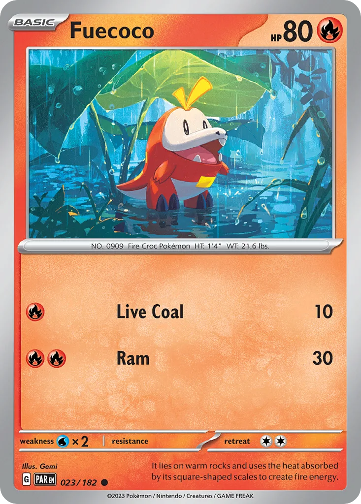 Fuecoco 023/182 Paradox Rift (Normal)
