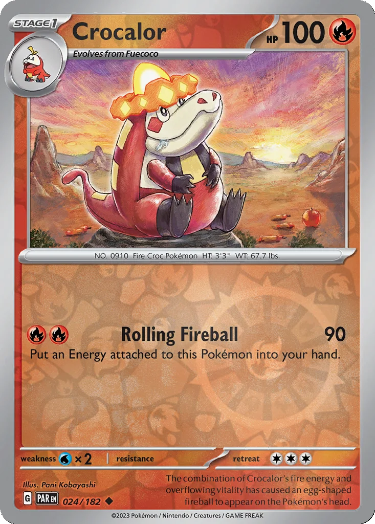 Crocalor 024/182 Paradox Rift (Reverse holo)