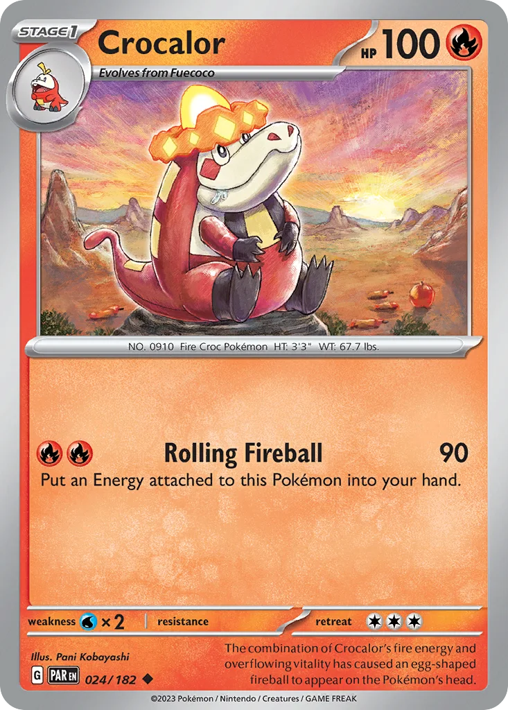 Crocalor 024/182 Paradox Rift (Normal)