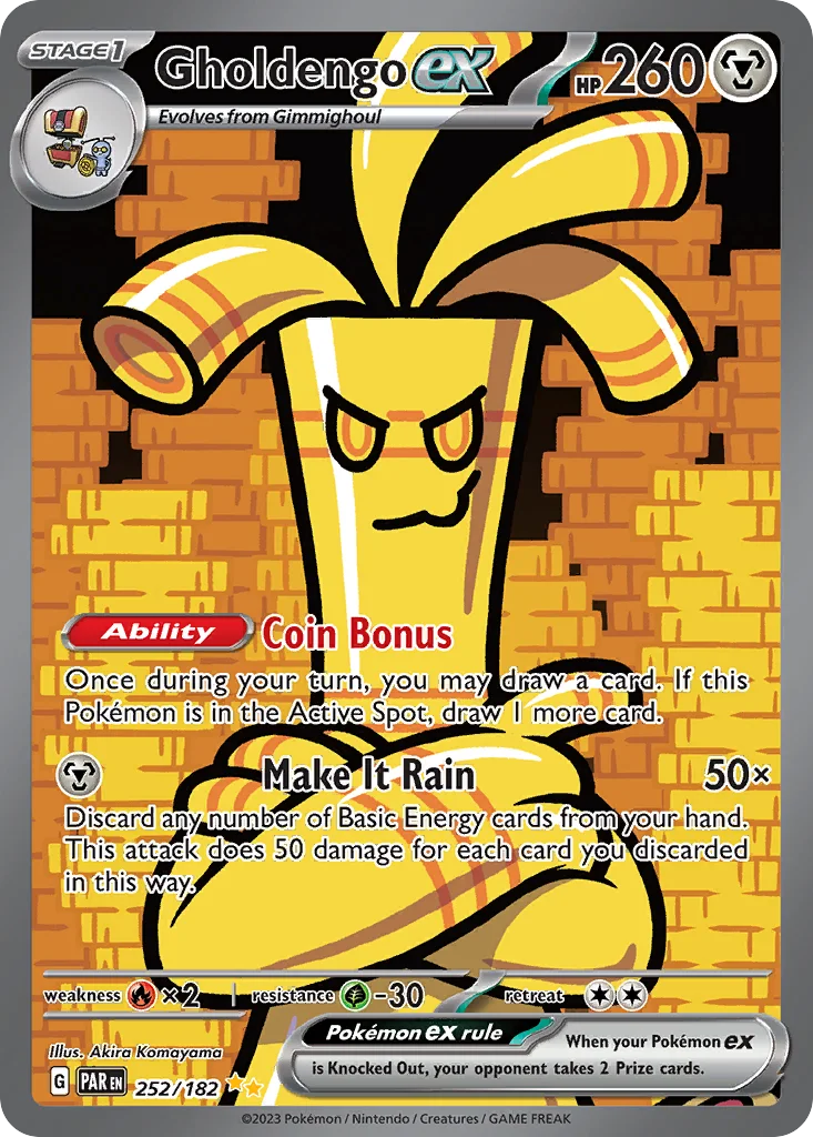 Gholdengo ex 252/182 Paradox Rift (Holo)