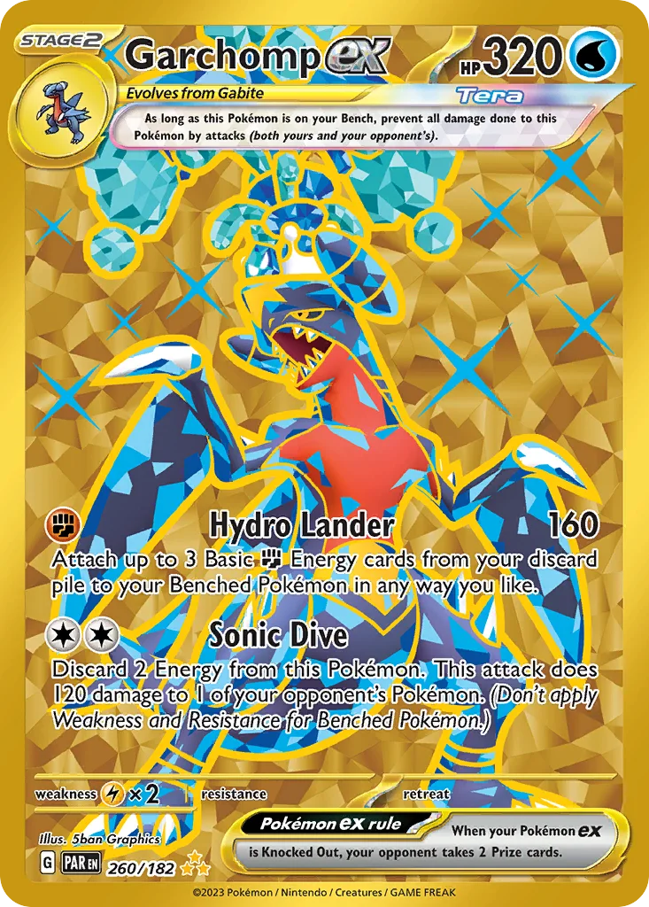 Garchomp ex 260/182 Paradox Rift (Holo)