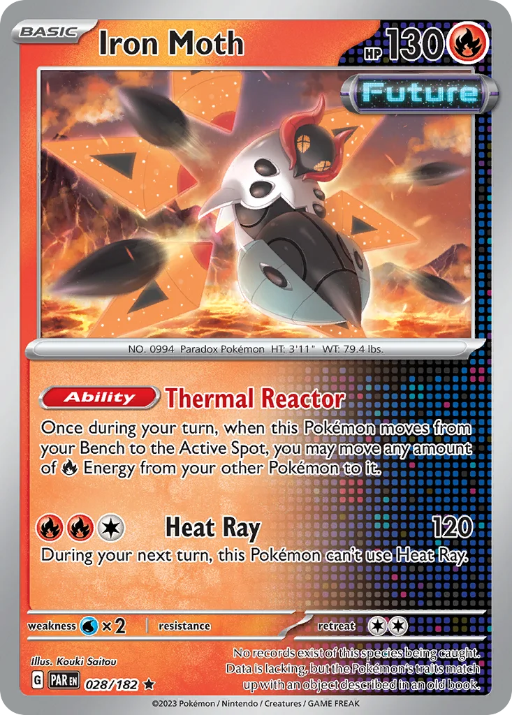 Iron Moth 028/182 Paradox Rift (Cosmos Holo)