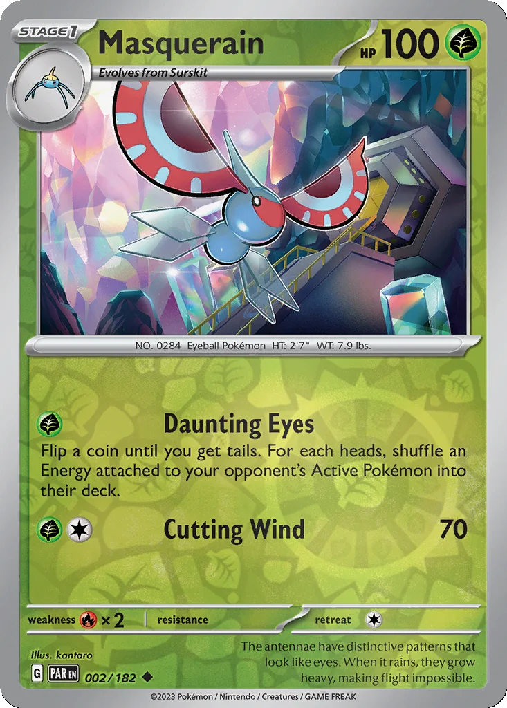 Masquerain 002/182 Paradox Rift (Reverse holo)