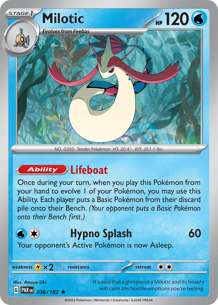Milotic 036/182 Paradox Rift (Holo)