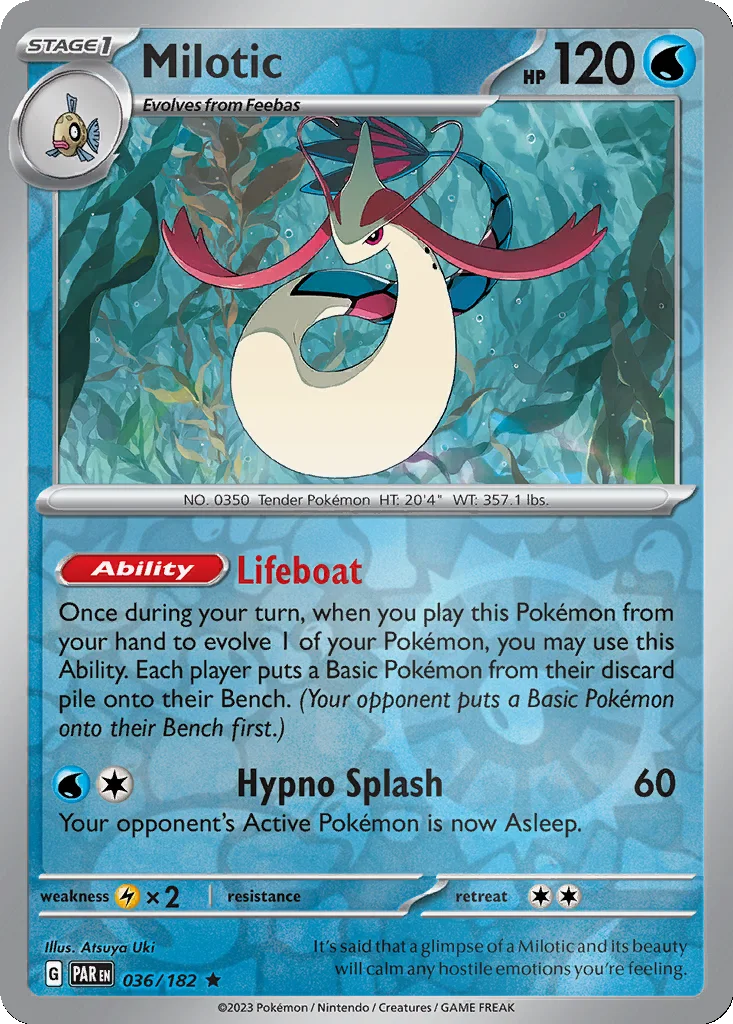 Milotic 036/182 Paradox Rift (Reverse holo)