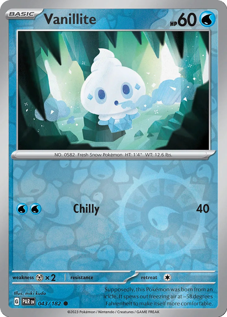 Vanillite 043/182 Paradox Rift (Reverse holo)