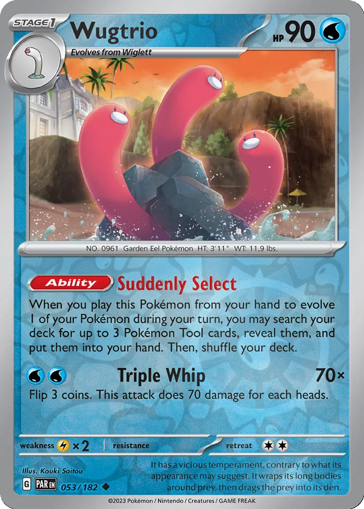 Wugtrio 053/182 Paradox Rift (Reverse holo)