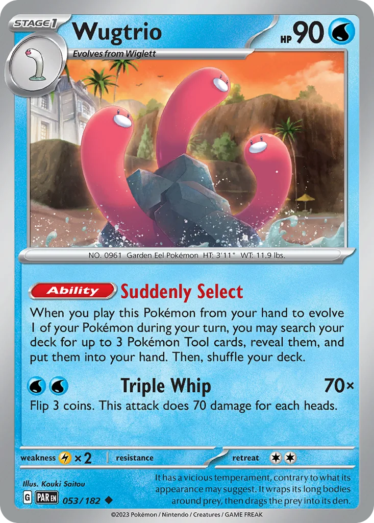 Wugtrio 053/182 Paradox Rift (Normal)