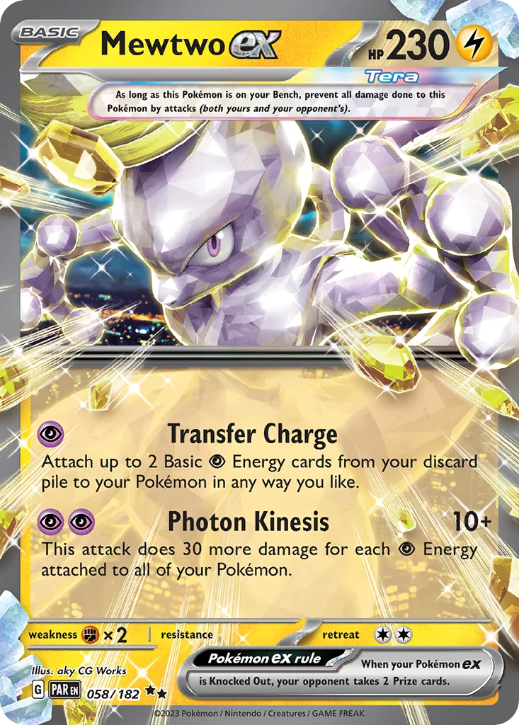Mewtwo ex 058/182 Paradox Rift (Holo)