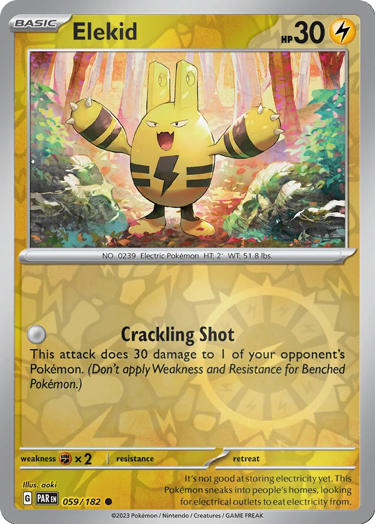 Elekid 059/182 Paradox Rift (Reverse holo)