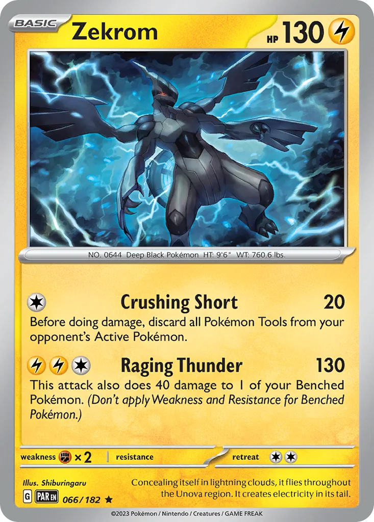 Zekrom 066/182 Paradox Rift (Cosmos Holo)