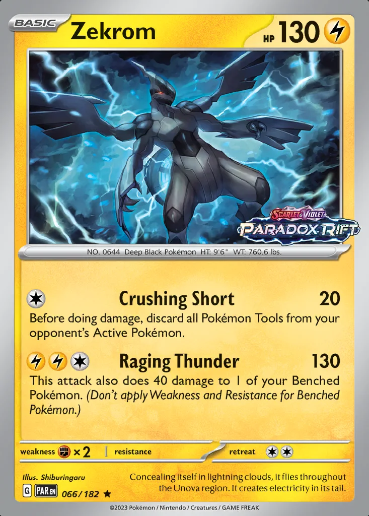 Zekrom 066/182 Paradox Rift (Expansion Stamp)