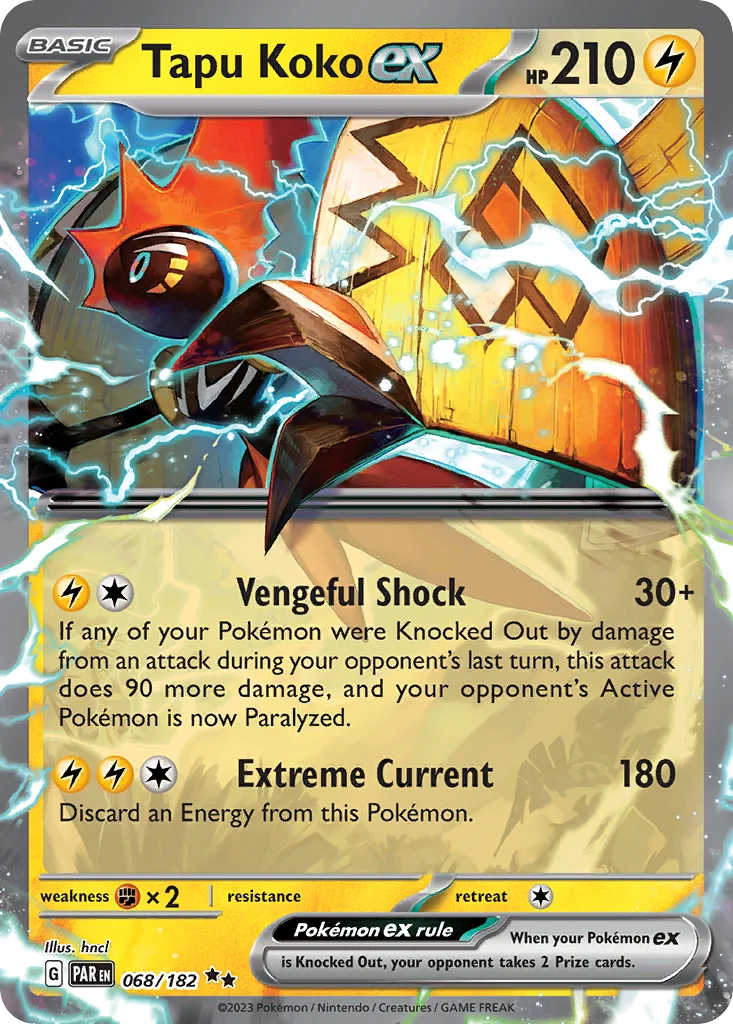 Tapu Koko ex 068/182 Paradox Rift (Holo)