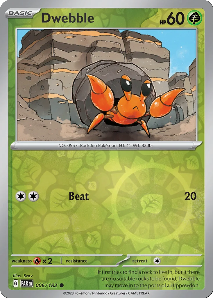 Dwebble 006/182 Paradox Rift (Reverse holo)
