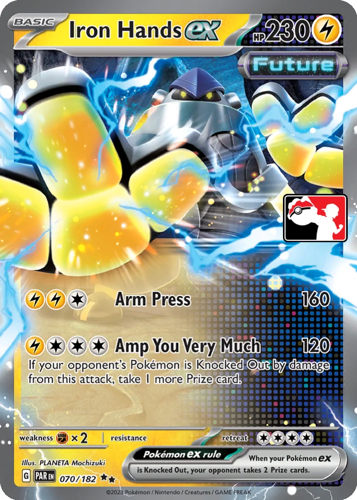 Iron Hands ex 070/182 Paradox Rift (Play! Pokémon)