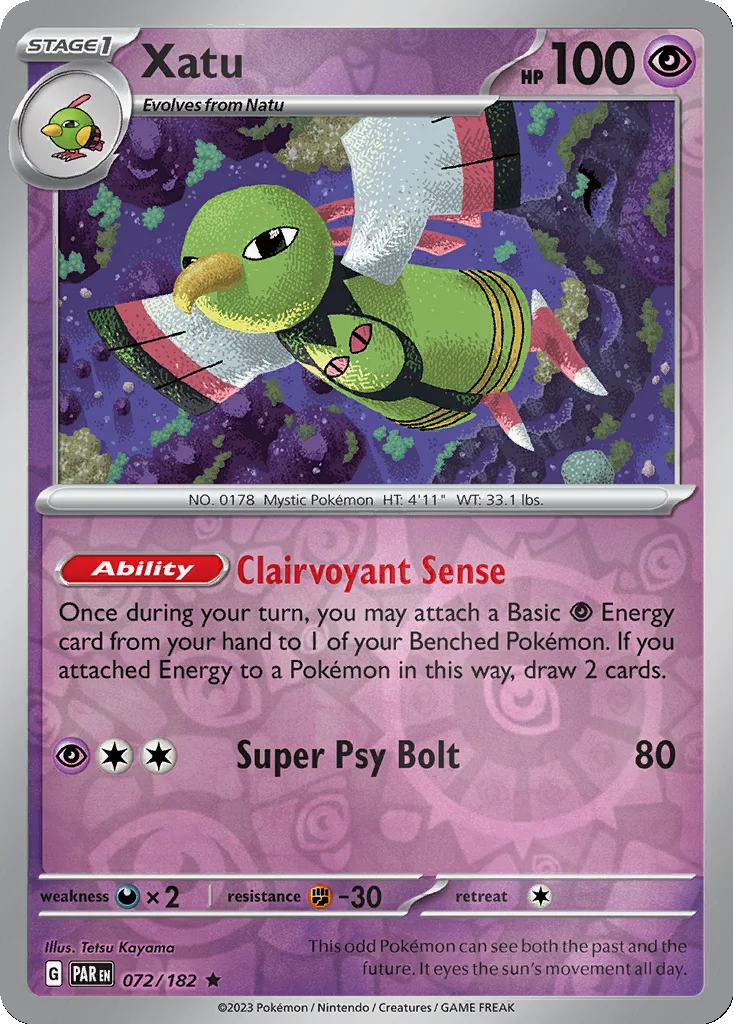 Xatu 072/182 Paradox Rift (Reverse holo)