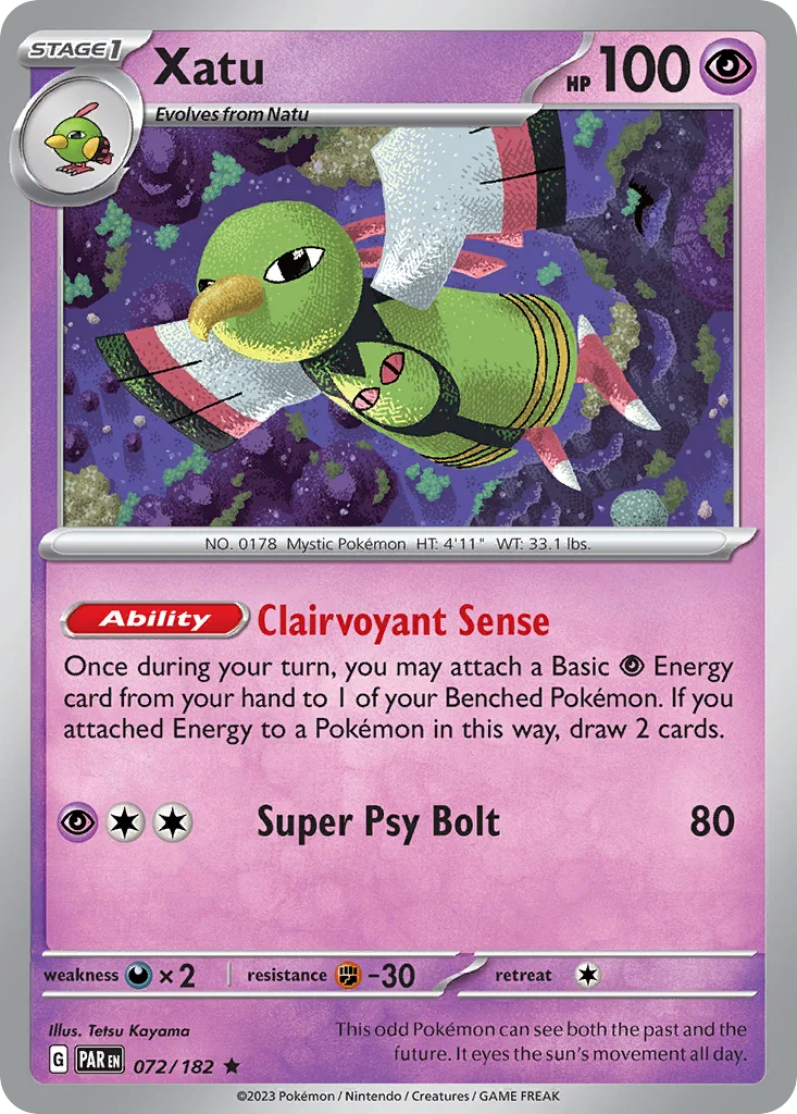 Xatu 072/182 Paradox Rift (Non-Holo)