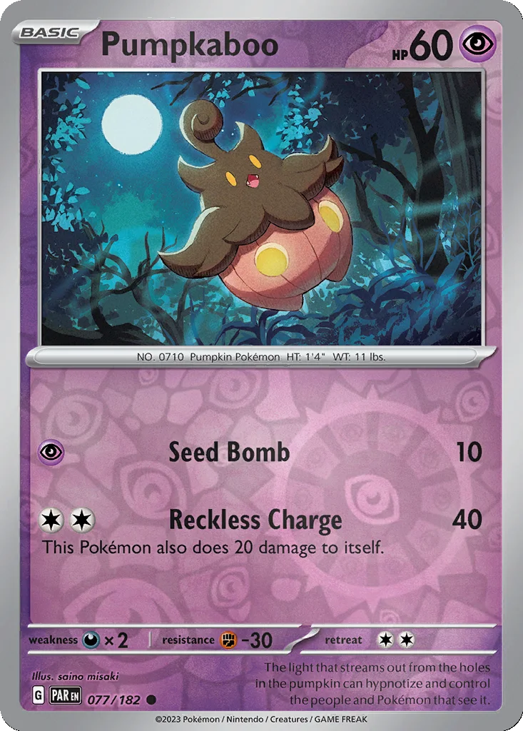 Pumpkaboo 077/182 Paradox Rift (Reverse holo)