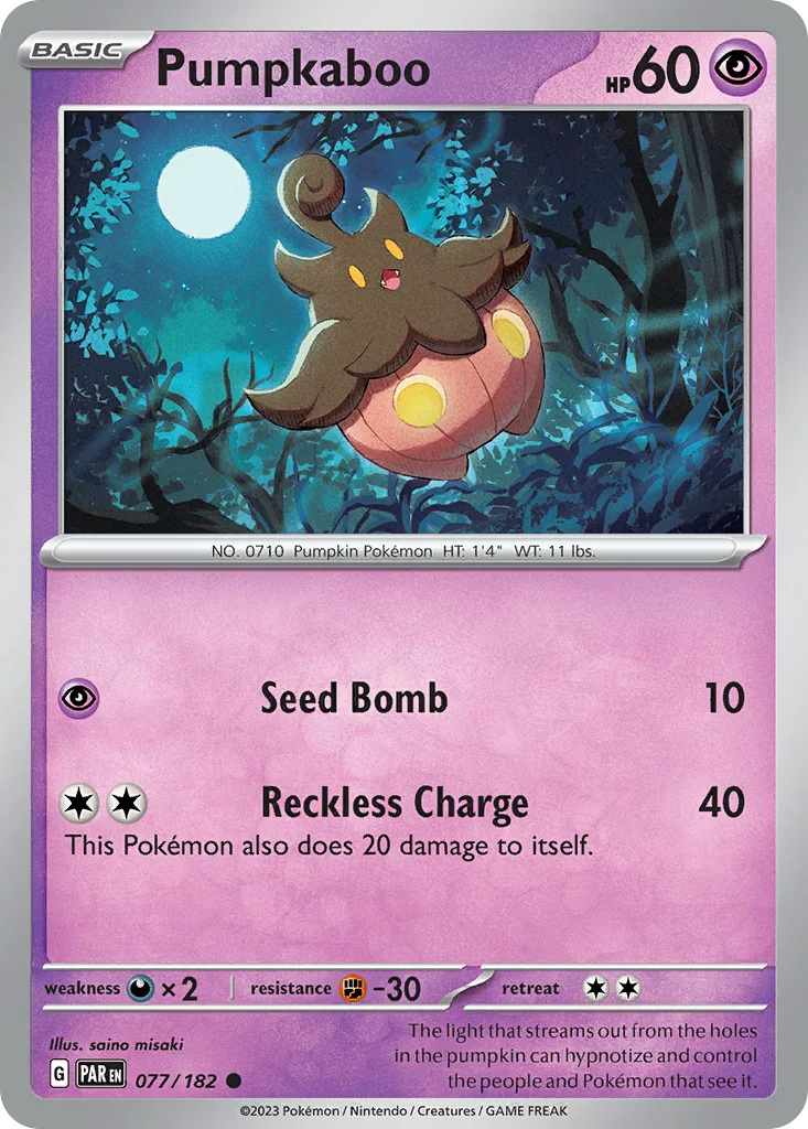 Pumpkaboo 077/182 Paradox Rift (Normal)