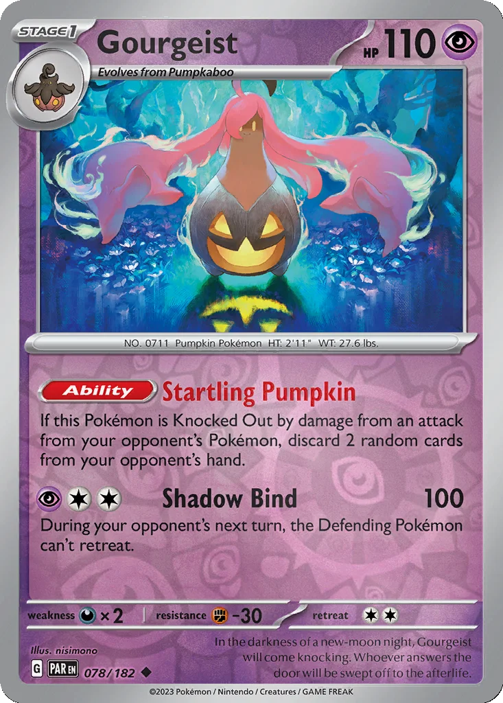 Gourgeist 078/182 Paradox Rift (Reverse holo)