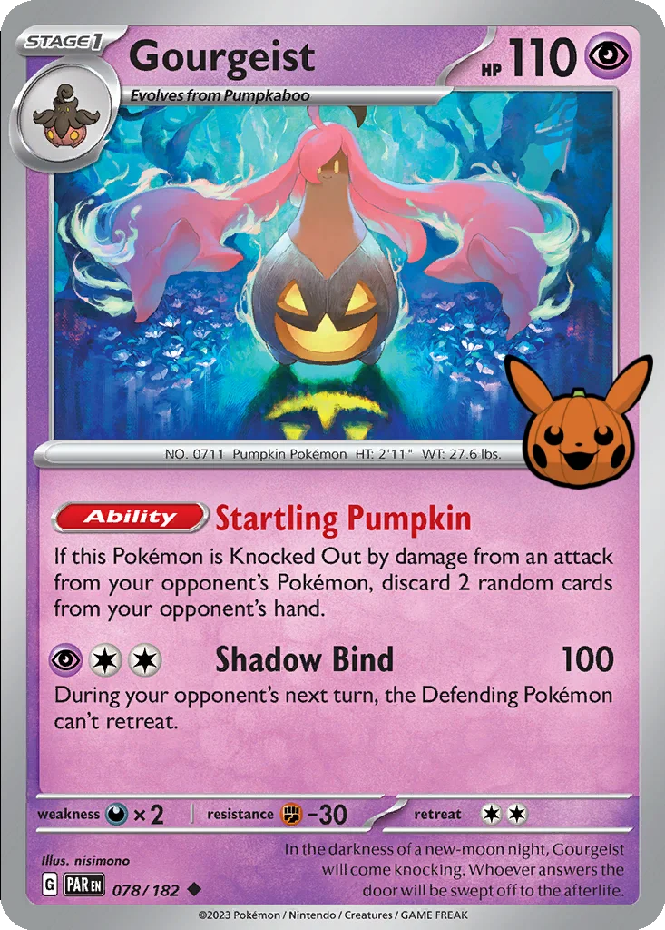 Gourgeist 078/182 Paradox Rift (Trick or Trade 2024)