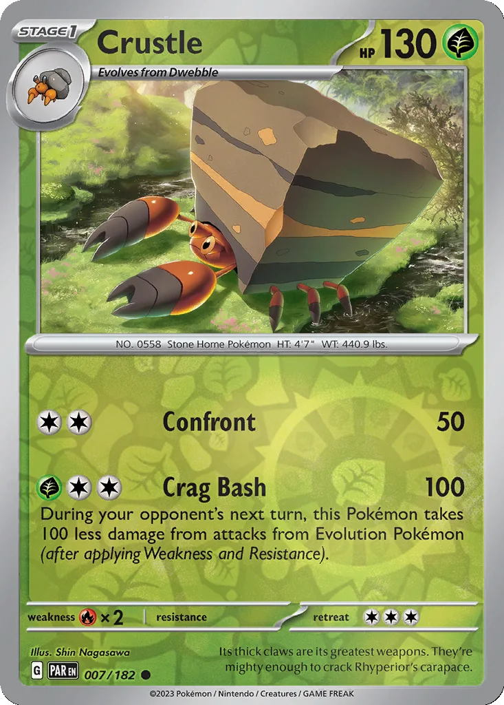 Crustle 007/182 Paradox Rift (Reverse holo)