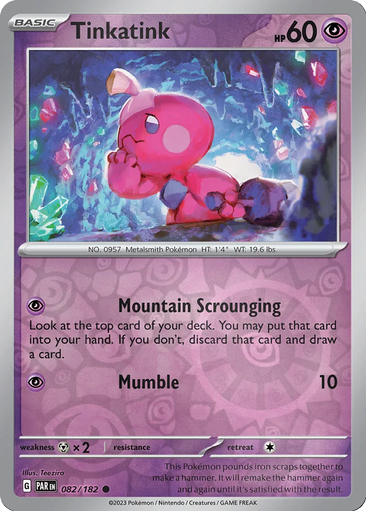 Tinkatink 082/182 Paradox Rift (Reverse holo)