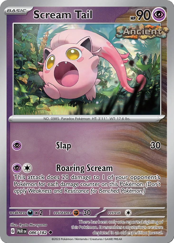 Scream Tail 086/182 Paradox Rift (Reverse holo)