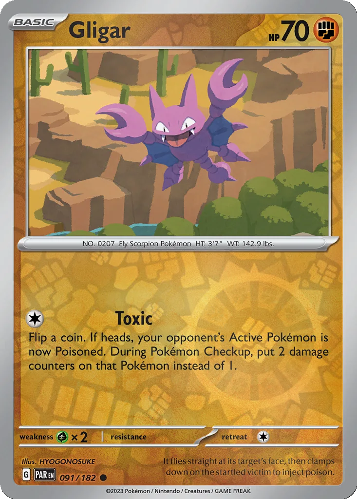 Gligar 091/182 Paradox Rift (Reverse holo)