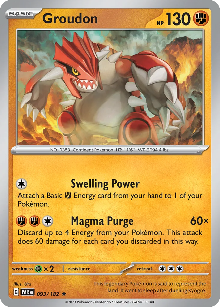 Groudon 093/182 Paradox Rift (Holo)