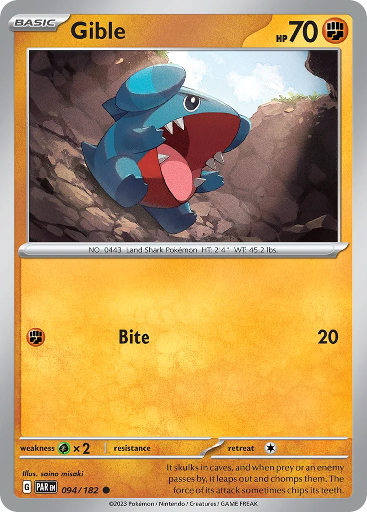 Gible 094/182 Paradox Rift (Normal)