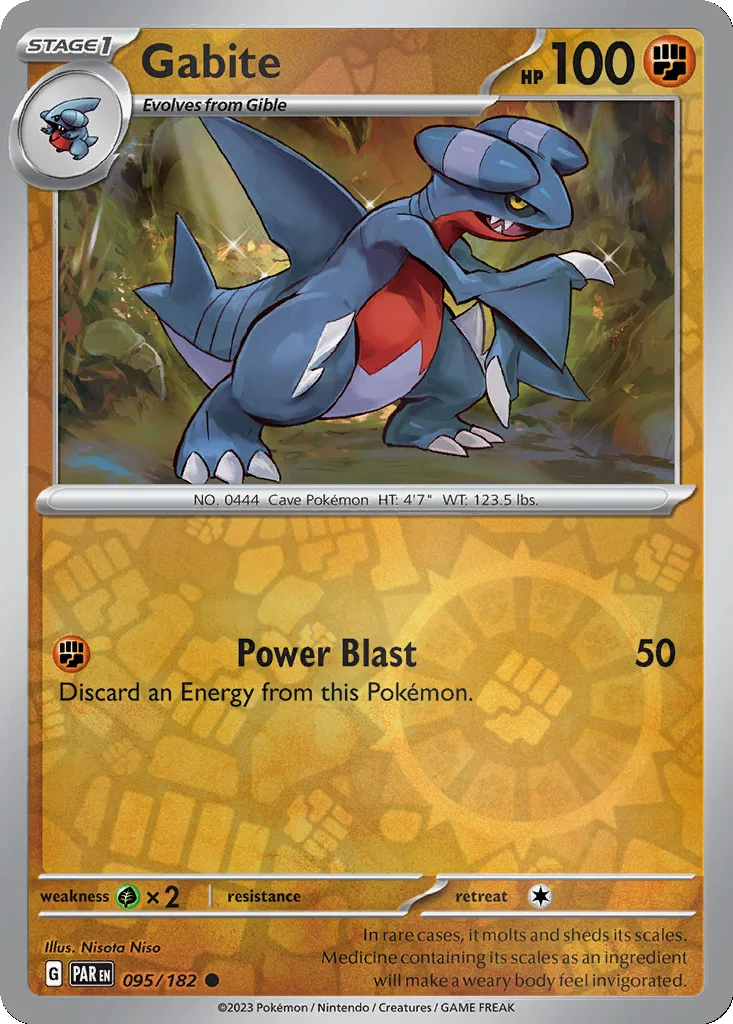 Gabite 095/182 Paradox Rift (Reverse holo)