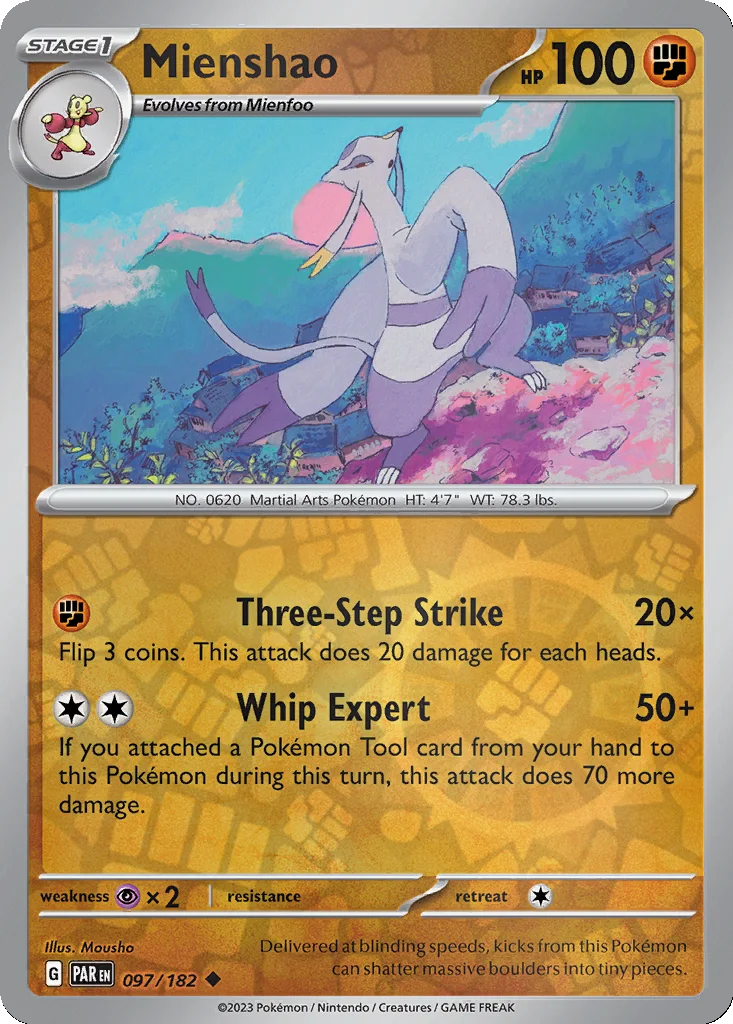 Mienshao 097/182 Paradox Rift (Reverse holo)