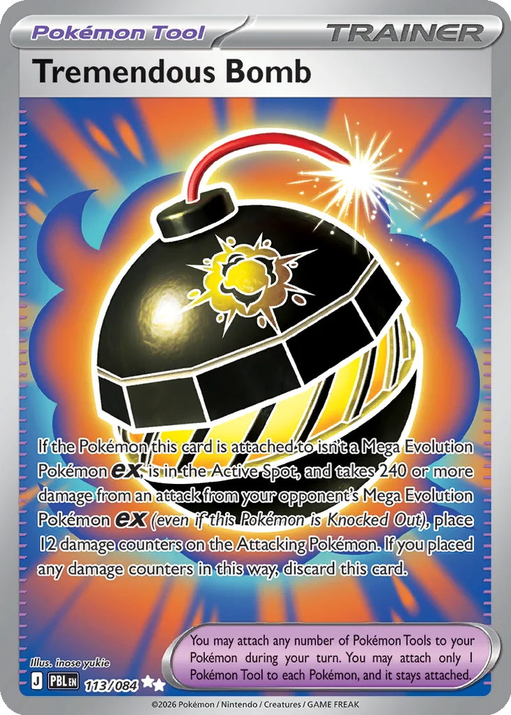 Tremendous Bomb 113/084 ME05: Pitch Black (Holo)