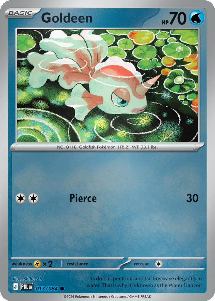 Goldeen 013/084 ME05: Pitch Black (Reverse holo)