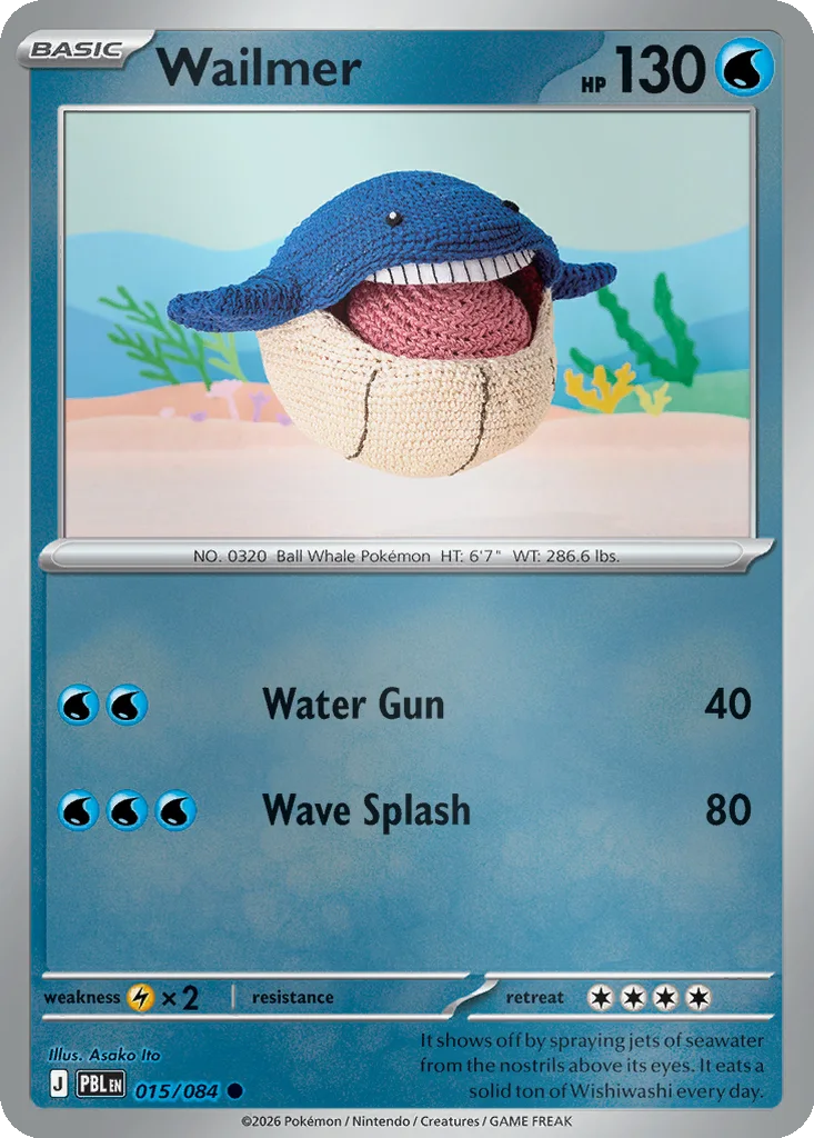 Wailmer 015/084 ME05: Pitch Black (Reverse holo)