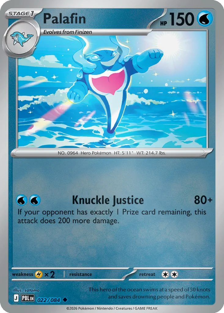 Palafin 022/084 ME05: Pitch Black (Reverse holo)