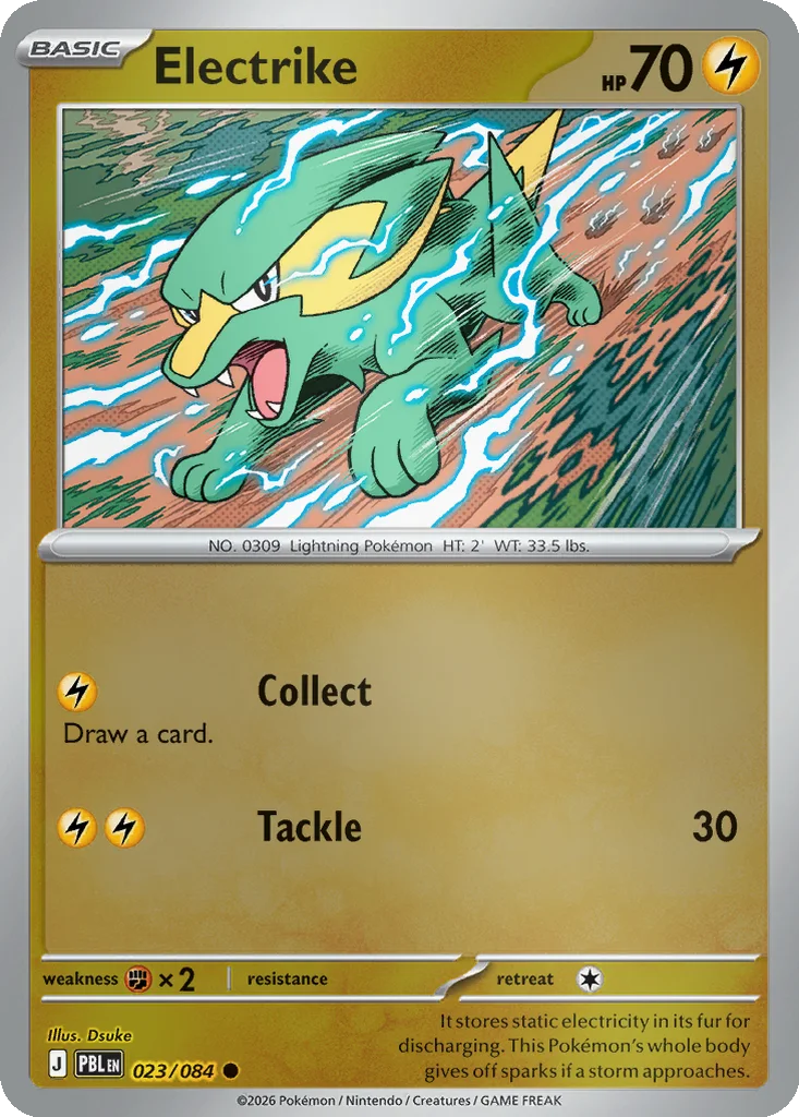 Electrike 023/084 ME05: Pitch Black (Reverse holo)