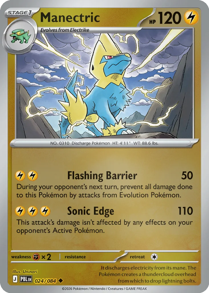 Manectric 024/084 ME05: Pitch Black (Reverse holo)