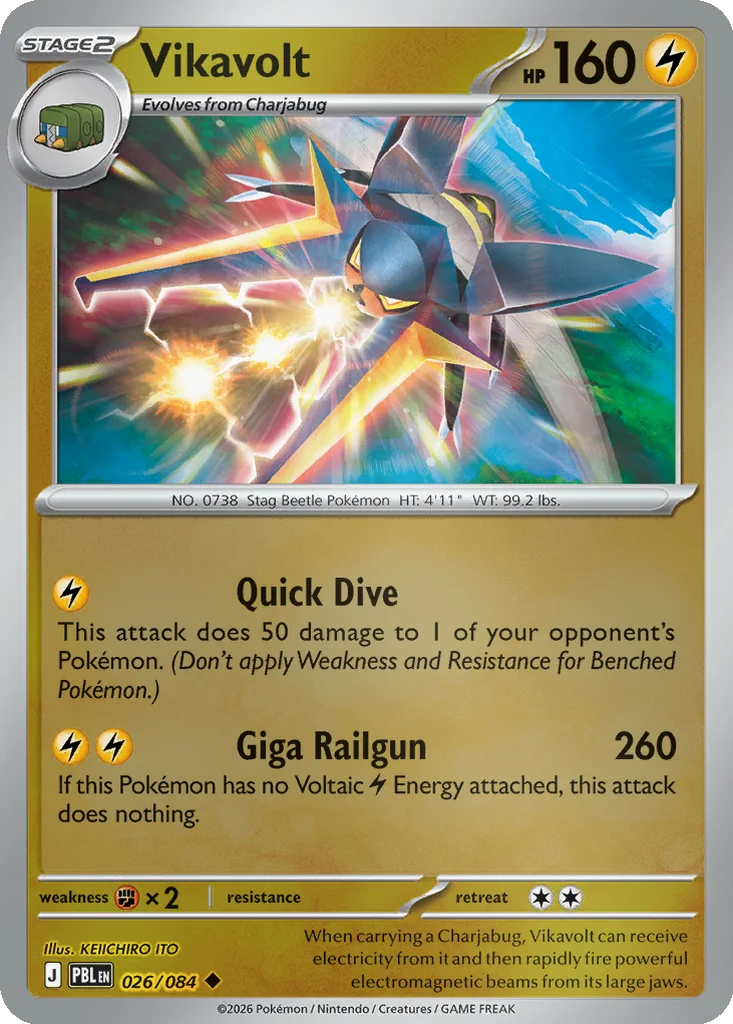 Vikavolt 026/084 ME05: Pitch Black (Reverse holo)