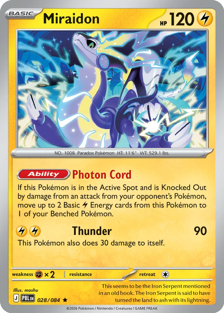 Miraidon 028/084 ME05: Pitch Black (Holo)