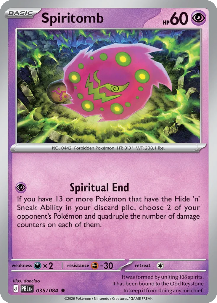 Spiritomb 035/084 ME05: Pitch Black (Holo)
